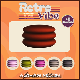 Retro Vibes Y2K Pouf | Aesthetic  Seating Decor logo