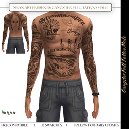 Gangster Full Tattoo Male logo