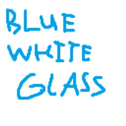 Bluer White Glass logo