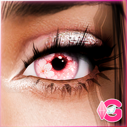 Ariana’s Cherry Blossom Resin Eyes • E23, contact & default logo
