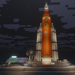 Artemis II Rocket and lunar base. logo
