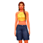 Bright Neon Ribbed Tank Top logo
