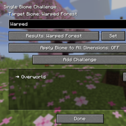 Single Biome Challenge project image