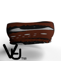 Brown Black and White Bandeau Top logo