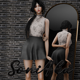 Lace and Lether Dress Solid Version project image