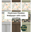 Mushroom Meadow Wallpaper with Rustic Panelling - Light and dark options logo