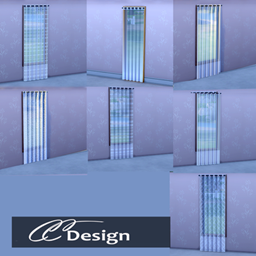 Semi-transparent curtains in twelve variations logo