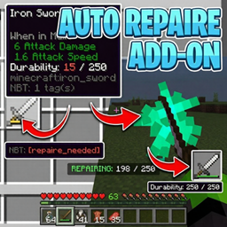 Auto Repair "Repair your items using XP !!" logo