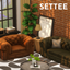 SETTEE - chesterfield sofa / couches / armchair / loveseat / living room - by charly pancakes logo