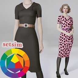Setsim retro dress #2 - setsim retro dress 2-windows.zip - inZOI Create ...