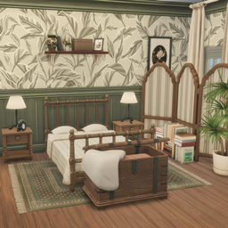 Cozy Vintage Bedroom 🌿 logo