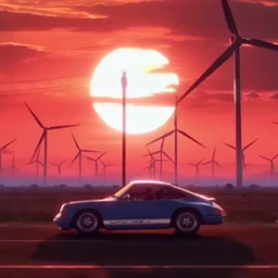 Animated Car Sunset Ui project image