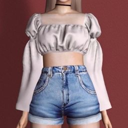 👸Princesa👸Puffy soulder top by tslok logo