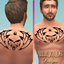 Raze Blackthorn Back and Chest Tattoo Male Base Game logo