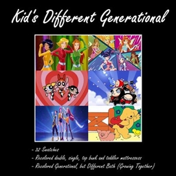 Kid's Different Generational Set logo