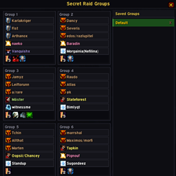 Secret Raid Groups (SRG) logo
