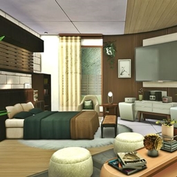 Modern Bedroom - Half Round A project image