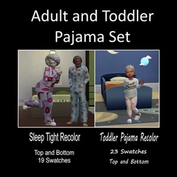Adult and Toddler Pajamas Set project image