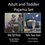 Adult and Toddler Pajamas Set logo