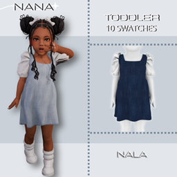 NANA7 - (Nala) Puff-Sleeve Dress logo