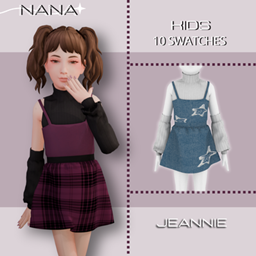 NANA7 - (Jeannie) Dress w. Wool Shirt logo