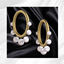 Golden Multi Pearl Hoop Earring logo
