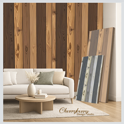 Multi-Tone Wood Plank Wallpaper | WP-10 logo