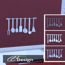 Kitchen utensils for the wall project image