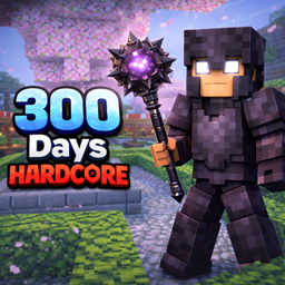 💀 300 Days Hardcore Survival – Ultimate Minecraft World logo
