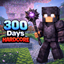 💀 300 Days Hardcore Survival – Ultimate Minecraft World logo