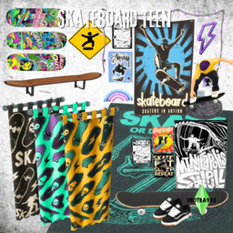Skateboarder Teen Decors