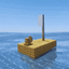 [ Alone on a Raft ] Ocean survival world with vast islands, dangerous, sea creatures, boat  logo