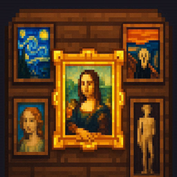 Minecraft Masterpieces Paintings logo