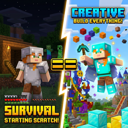 Survival == Creative [achievement friendly] logo