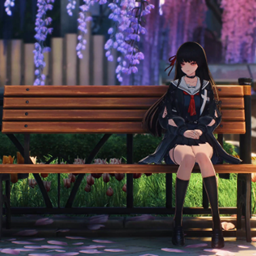 Animated Menu: Chisa Sitting On A Park  Bench (Wuthering Waves) project image