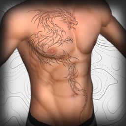 "Draconic Flow" Tattoo logo