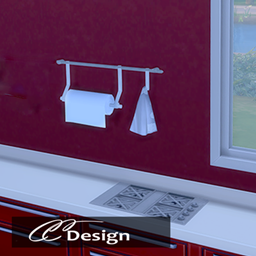 A kitchen roll for the wall logo