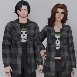 Grunge Checked Shirt logo