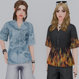 Y2K Button - Up Shirt logo
