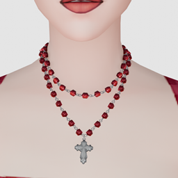 Gothic Cross Rosary Necklace project image