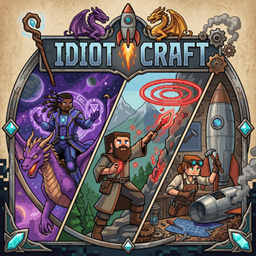 IdiotCraft Truly Idiotic logo
