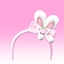 【 SUSHI77 】 S239 rabbit ear headband logo