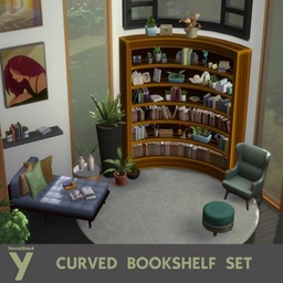 Curved Bookshelf Set project image