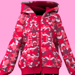 【SUSHI77】S233Camouflage Leopard Print Hoodie Set logo