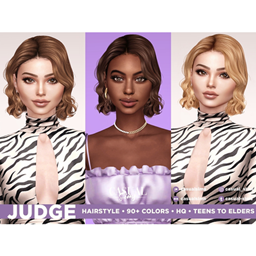 CasualSims - Judge Hairstyle (Ear showing) logo