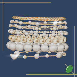 Pearl Stacked Bracelet V1 logo