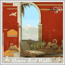 Minos Red Walls 🏛️🌿✨ logo