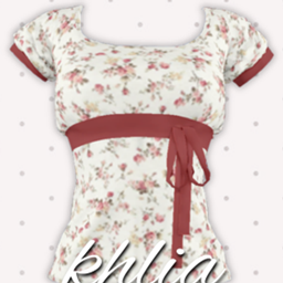 [khlia] babydoll top logo