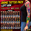 Anime tattoo pack left arm logo