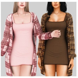 Hailey Dress With Cardigan 🌹 logo